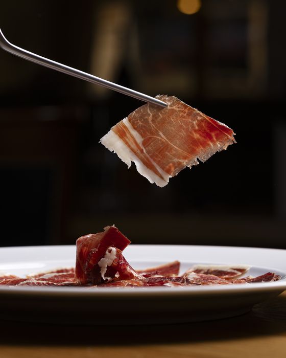 Jamón de Bellota, sliced paper-thin